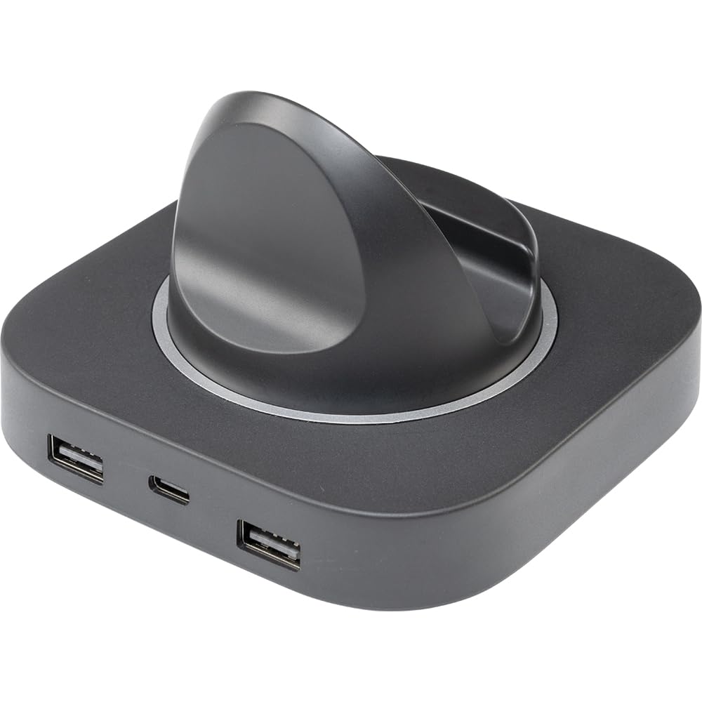 CYBER USB Hub 4 Ports Switch Stand, (for 2) [Angle Adjustable]