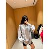 Unisex Winter Hooded Sweatshirt Set Casual Sportswear Oversized Pullover Tracksuit Korean Style
