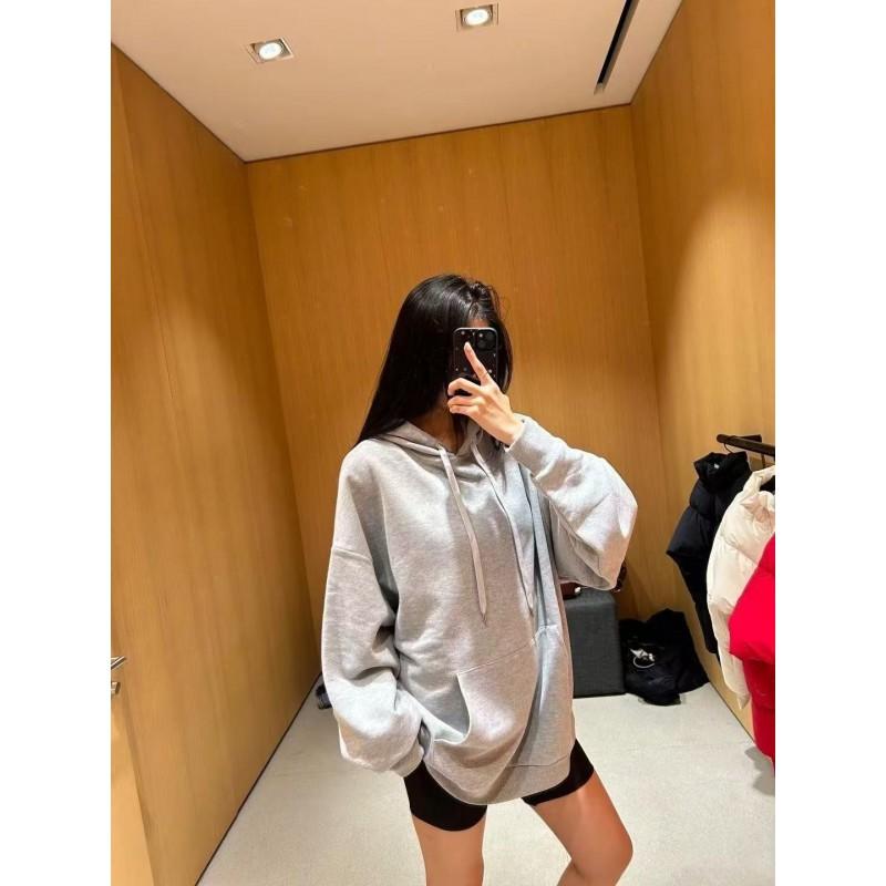 Unisex Winter Hooded Sweatshirt Set Casual Sportswear Oversized Pullover Tracksuit Korean Style