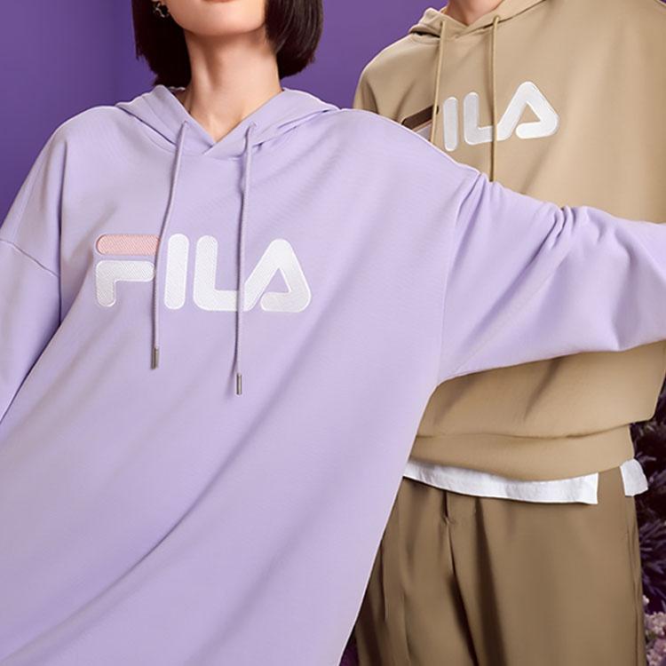 FILA Classic Logo Hoodie 'Purple White' Men's F51U238298F-PR