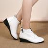 Spring Autumn Boots Women's Boots Wedge Heels Shoes Women Casual Shoes Zip Women's Shoes