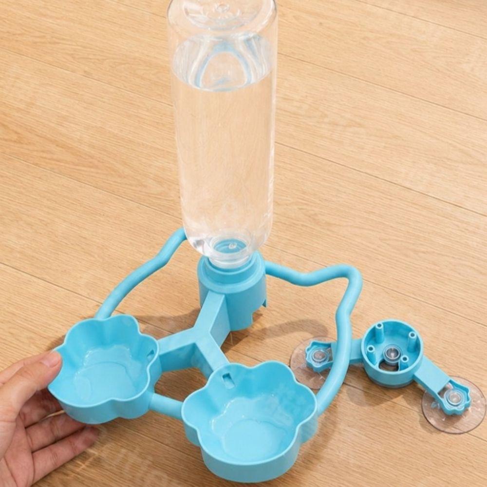 Dual Bowl Cat Automatic Water Dispenser Large Capacity Pet Drinking Station Indoor Use