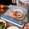 Wrap Film Dispenser Magnetic Food Cling Film Dispenser With Cutter Storage Box Aluminum Foil Stretch Film Cutter Kitchen Tool