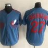 Vintage Montreal Expos 30 Baseball Jersey Unisex Cotton Embroidered Sport Top Fans Casual Wear
