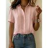 Blusas y Camisas Casuales de Moda para Mujer JPNTKY con Cuello Polo y Manga Corta
