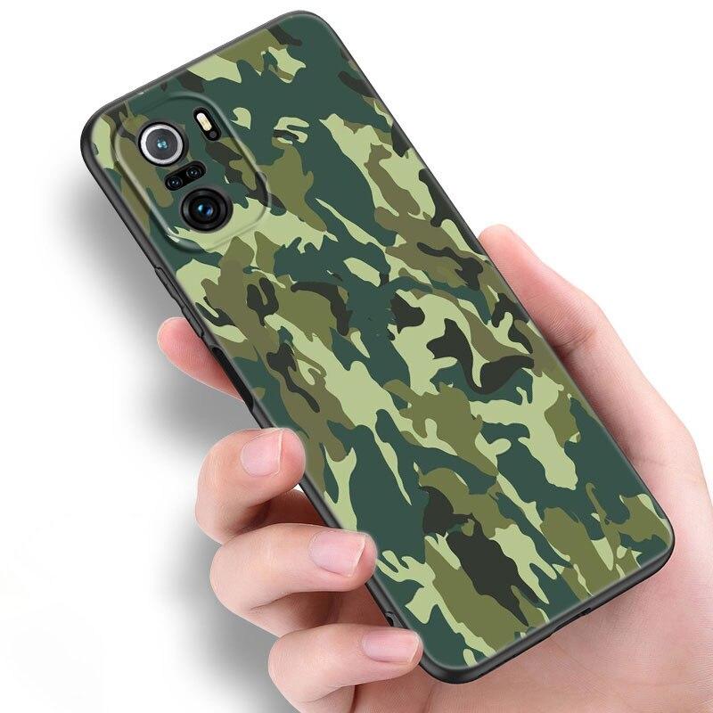Camouflage Muster Camo Militär Armee Handyhülle Für Xiaomi Mi POCO X3 NFC GT M4 M3 12 11T 10T Pro A3 11 Lite NE 5G 12X 11i F3