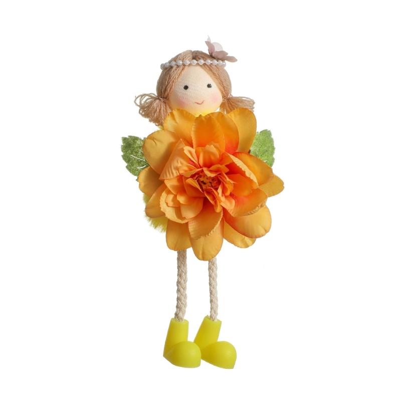 

Portable Flower Girl Doll Ornament Artistic Girl Doll Hanging Charm Perfect For Car Interior Or Keychains Accent