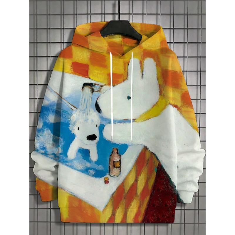 Autumn and Winter New Men's 3D Full Body Print Japanese Black Cat Hoodie Unisex Casual Fashion Men's Hoodie Street Men's Tops