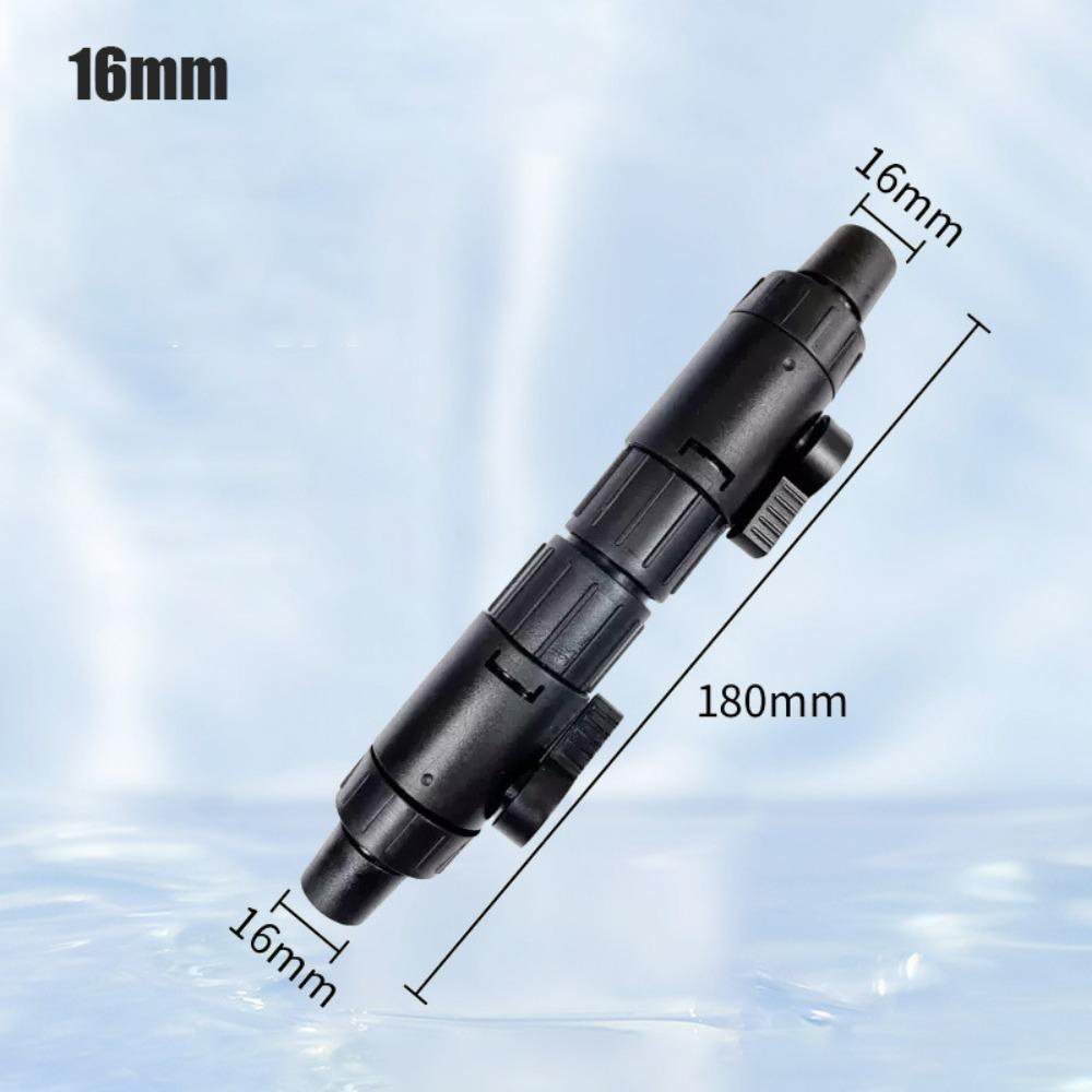 

Black Aquarium Tap Connector 16mm/12mm Aquarium Water Control Valve Pipe Separation Joint 16mm
