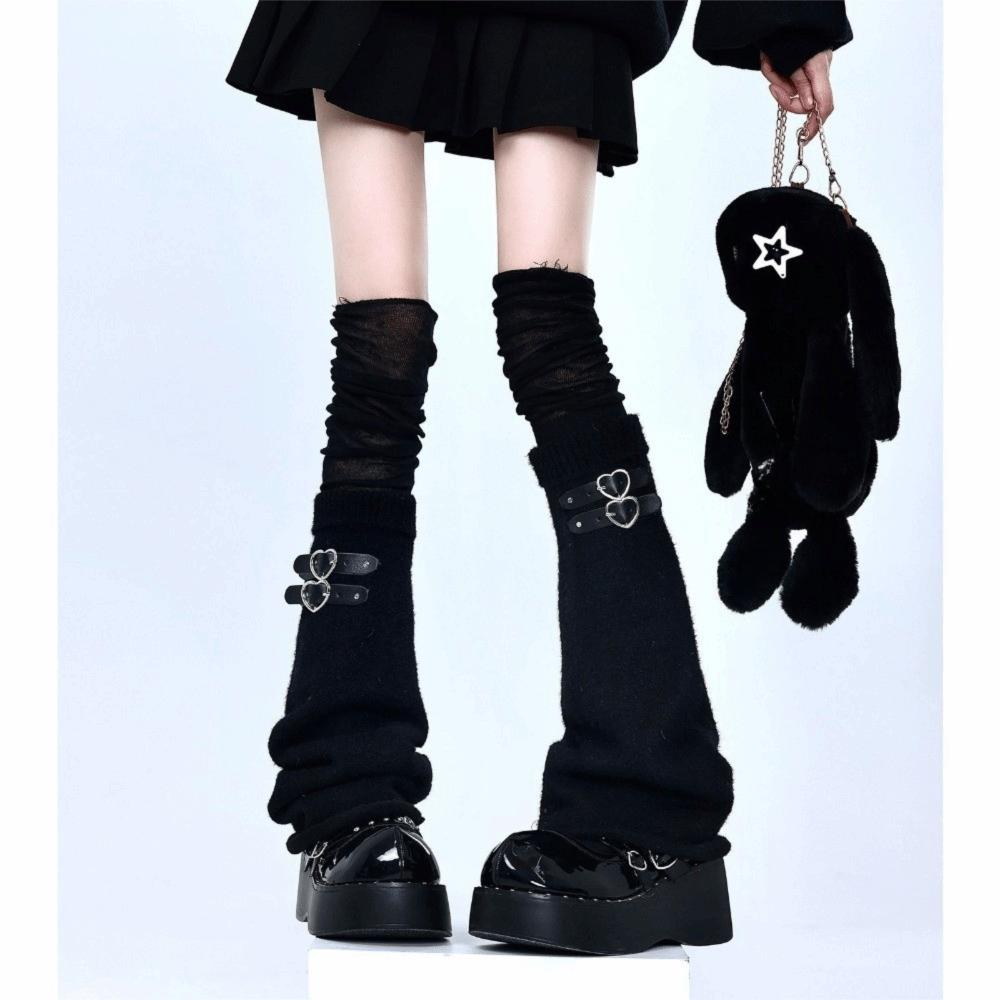 Over Knee Length Knitting Leg Warmers Y2k Flare Long Leggings New Thigh High Socks Girls