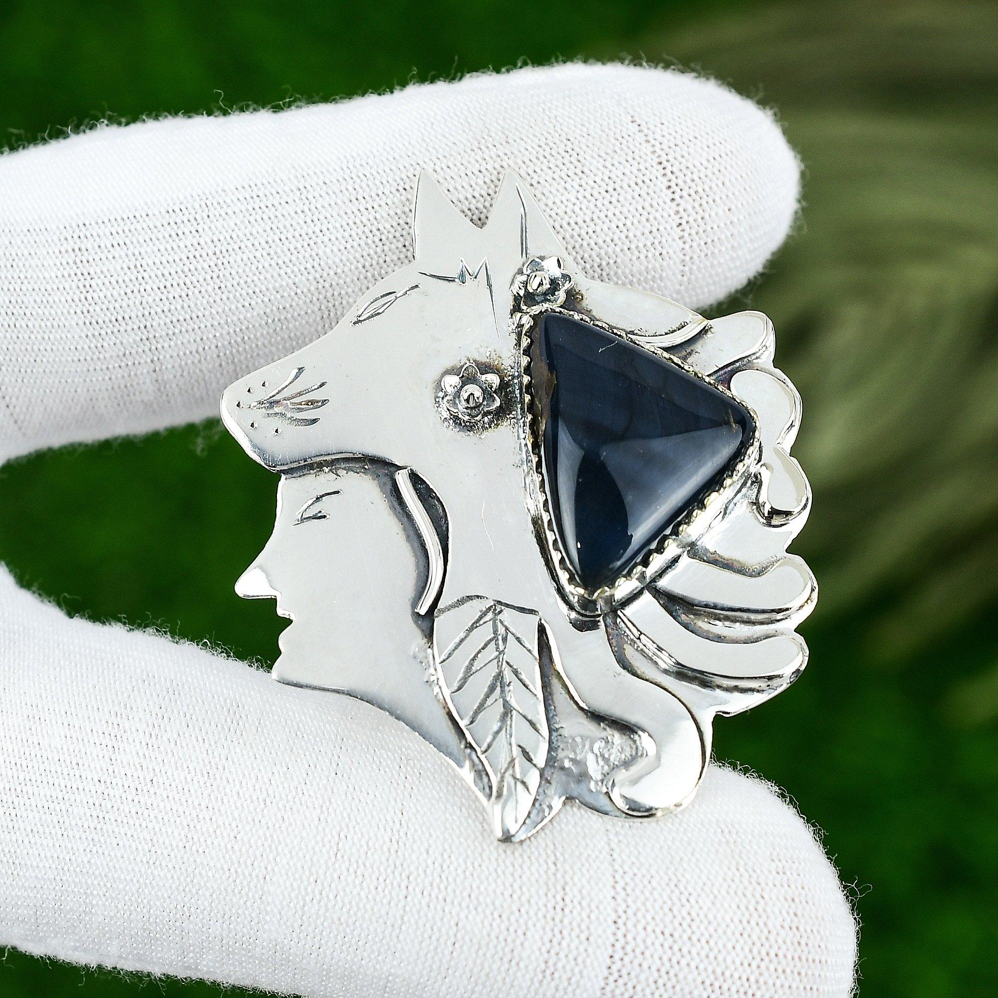 Триллион Натуральный Неллит Стерлинговое Серебро Элегантный Кулон для Дочери Безель Свадебный