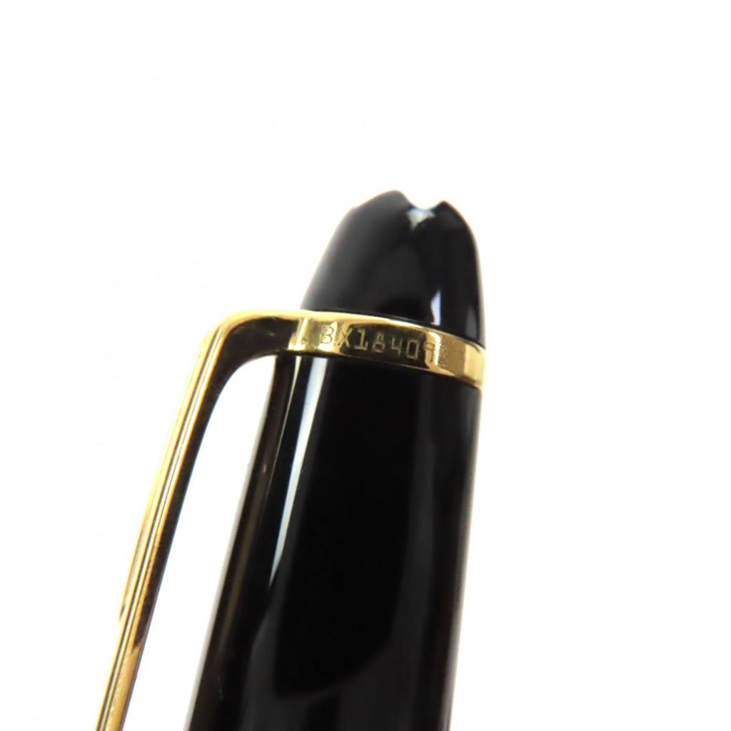 Great MONTBLANC Fountain Pen Meisterstück Classic White Star Black 14K Mens Used