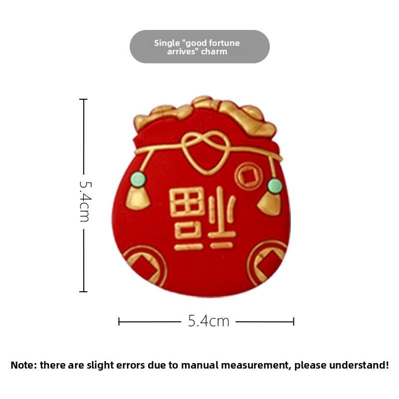 Chinese-style Refrigerator Stickers, Soft Adhesive Magnetic Stickers, Festival Soft Magnetic Three-dimensional Refrigerator Decoration