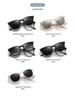2024 Polarized Clip-On Myopia Sunglasses: Portable Dual-Use Flip-Up Design