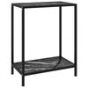 Day and Night - Day and Night Console Table Black Tempered Glass 60x35x75 Cm