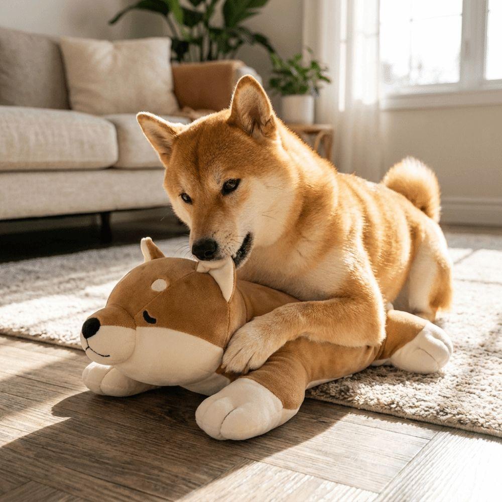 Soft Pet Heartbeat Plush Doll Simulation Heartbeat Dog Anxiety Toy Home Sleep