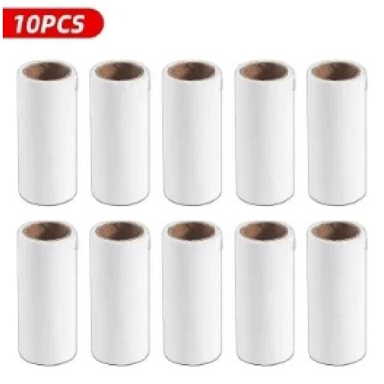 1 Pc Tearable Roll Paper Roller Dust Paper with Lid Mini Portable Clothing Bag Lint Roller Clothing Cleaning Cheap Hair Rollers