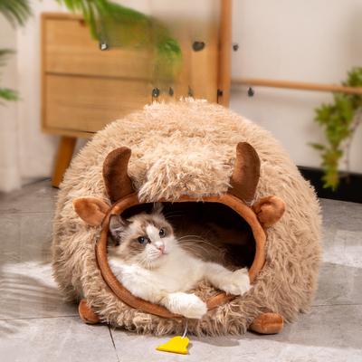 Cat Nest New Yak Nest Autumn and Winter Closed Cat Sleeping Nest Kitten Kitten Bed Winter Warm Dog Nest Pet Nest
