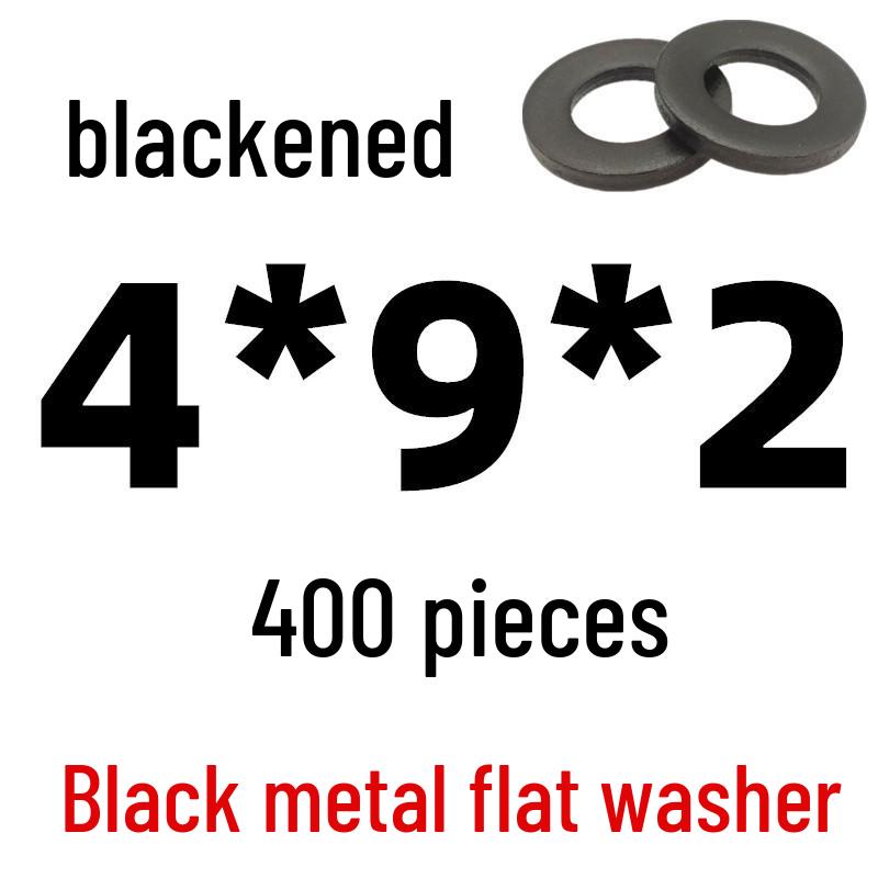 Thickened Black Iron Flat Washer for Screws, Non-standard Round Design