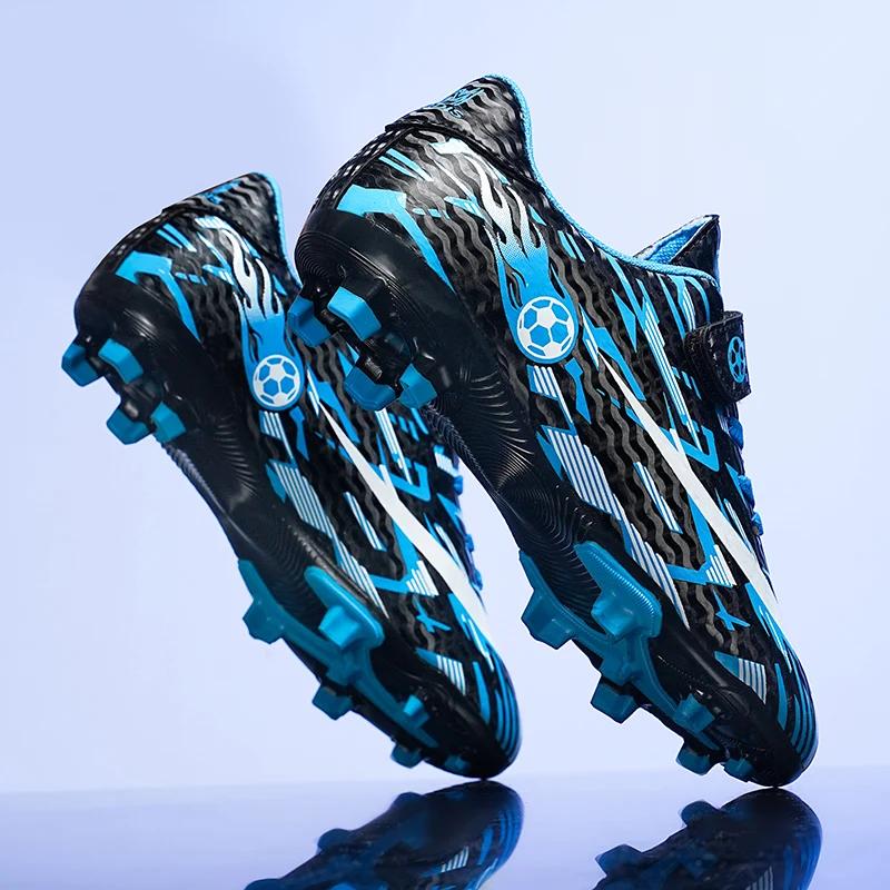 New Kids Football Boots Society Cleats Soccer Shoes Professional Children Football Field Boots Original Non Slip Sneakers Fast