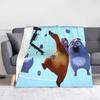 Tabodi und Grizzy Flanelldecke Cartoon Anime Fantastische Überwurfdecke für Sofa Bettwäsche Wohnzimmer 200x150cm Steppdecke