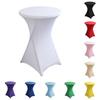 Cocktail Table Cover Stretch Tablecloth Height 110cm Round Diameter 80cm Four Way Stretch Spandex Bar 10 Colors