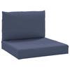 2 Piece Pallet Cushion Set Navy Blue Fabric