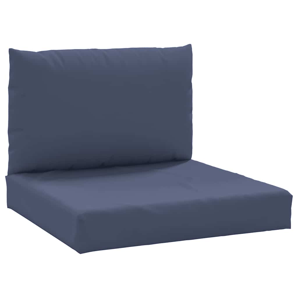 2 Piece Pallet Cushion Set Navy Blue Fabric