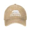 Custom Cotton California Bear Baseball Cap Women Men Breathable Dad Hat Outdoor