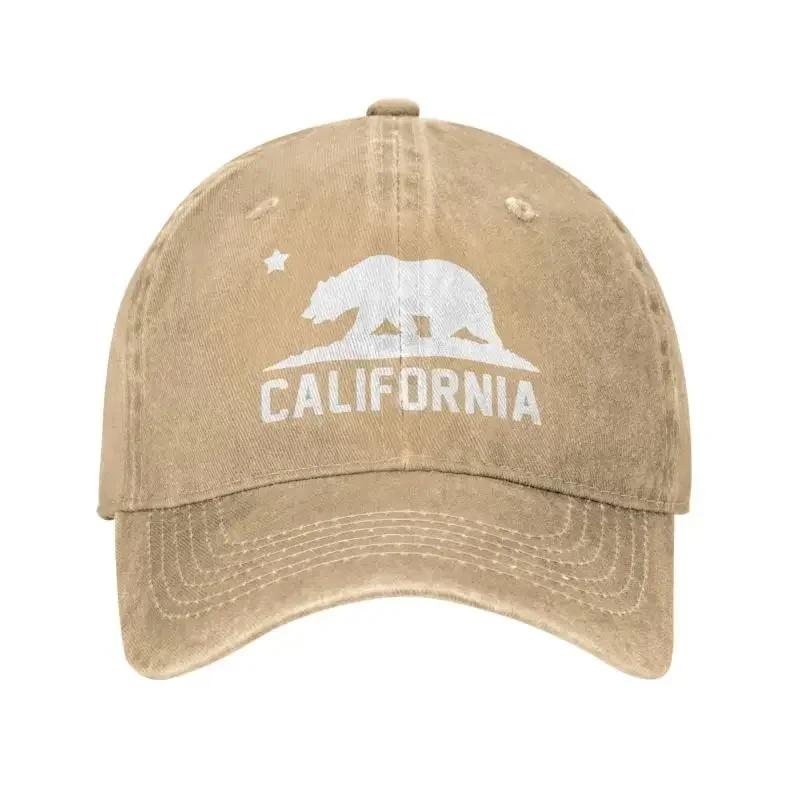 Custom Cotton California Bear Baseball Cap Women Men Breathable Dad Hat Outdoor