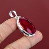 Faceted Mozambique Garnet Pendant Gemstone Pendant Elegant Jewelry 925 Sterling Silver Pendant Handmade Pendant Gifts for Her Women Jewelry