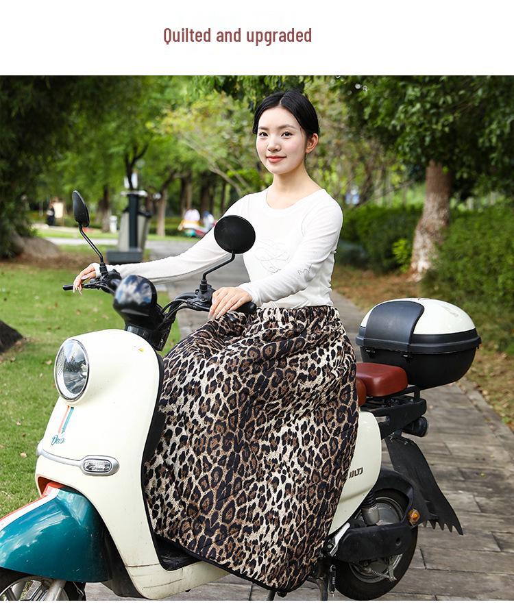 Electric Car & Motorcycle Windproof Skirt: Autumn/Winter Waterproof Warm Knee Pads for Adults & Children