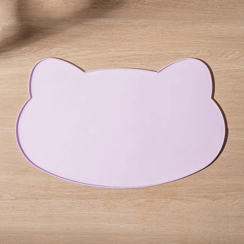 Pet Waterproof Mat Dog Cat Bowl Mat Silicone Non-slip Pet Feeding Mat Dog Eating Bowl Tray Cushion