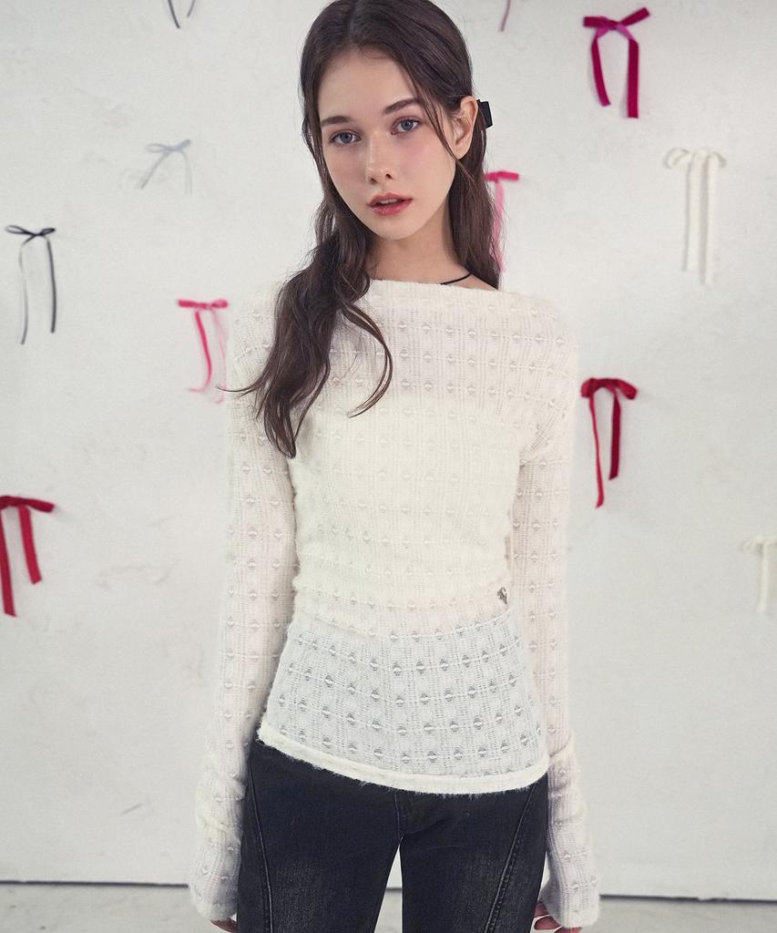 VIVACIOUS Diane Drape Knit Tee_2Colors