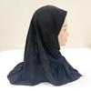 Fashion Instant Hijab Headscarf Fit 3-6 Years Old Girls Muslim Hijab Hat Islamic Headscarf Plain Flower Full Cover Turban Caps