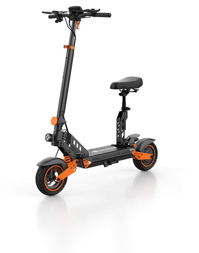 isinwheel D2 Plus Electric Scooter - 1000W Motor, 65km Range, 10" Off-Road Tires with Dual Suspension & LCD Display