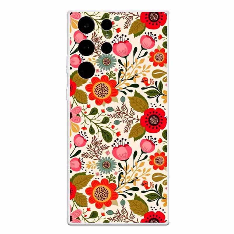 For Samsung Galaxy S23 Ultra Print Pattern TPU Phone Case Shockproof Protective Anti-Slip Back Cover