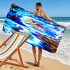 Superhero Clash: Epic Battle Unleashed Beach Towel Portable for Travel Beach Absorbent Bath Towel Swim Seaside Comfort Printing Fashion