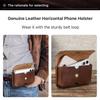 Black Angel Italian Leather Waist Pack for 6.9-inch Phones
