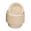50PCS Disposable 500mL Bowls Disposable Compostable Paper Tableware Set Ecological Degradable Dinnerware for Birthday Barbecues Camping Picnics Party