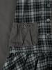 Tuomio Check Mixed Jersey Dress [Charcoal]