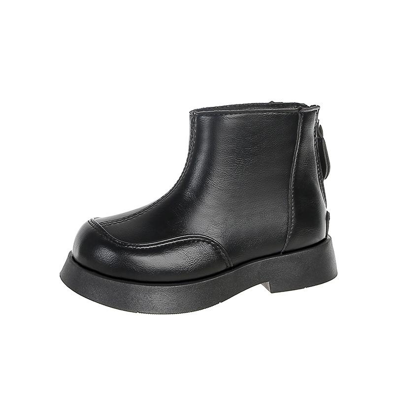 Girls Boots Children's Short Boots 2025 New Autumn Leather Boots Princess Catwalk Shoes Girls Xinjiang Grassland Wear