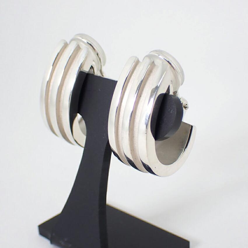 [Used] TIFFANY/Tiffany SV925 Double Line Earrings/g410-25