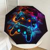 1pc Video Game Controllers Neon Artwork Umbrella with Plastic Handle,Suitable for All Seasons Home Travel Outdoor UmbrellaDD479