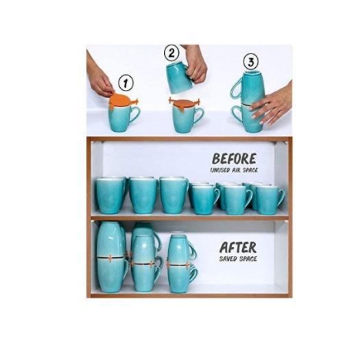 1Pc Telescopic Adjustable Cup Holder for Coffee Cups, Glass Cups, and Water Cups (Stacking Rack)