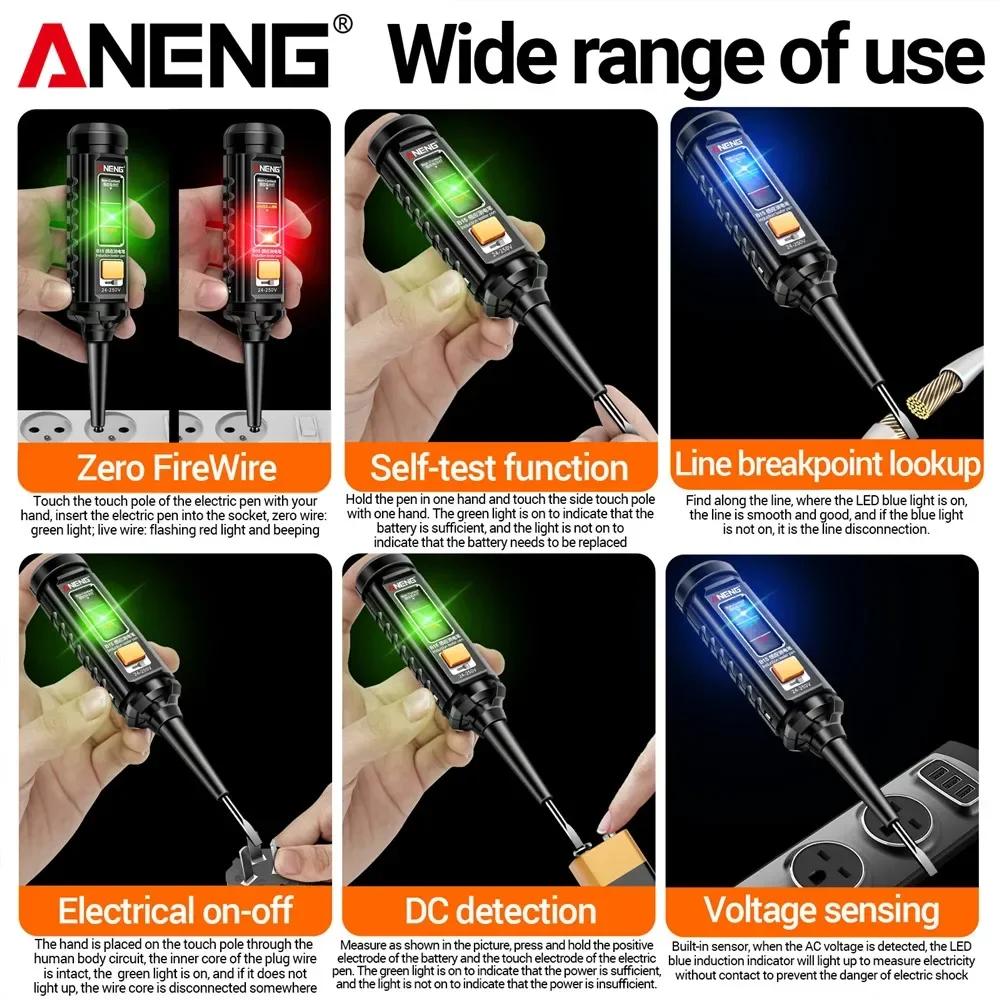 2026 ANENG B15 Multimeter Tester Pen Multimeters 1999 Counts 24-250V Voltage Detector Meter Diagnostic Breakpoint Finder For Electrician Repair Tools