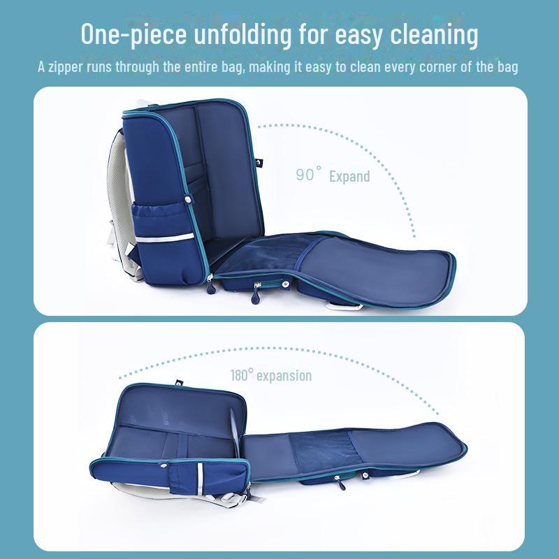 Sesame Baby Boys' Primary School Backpack for Grades 1-6 - One-piece Design