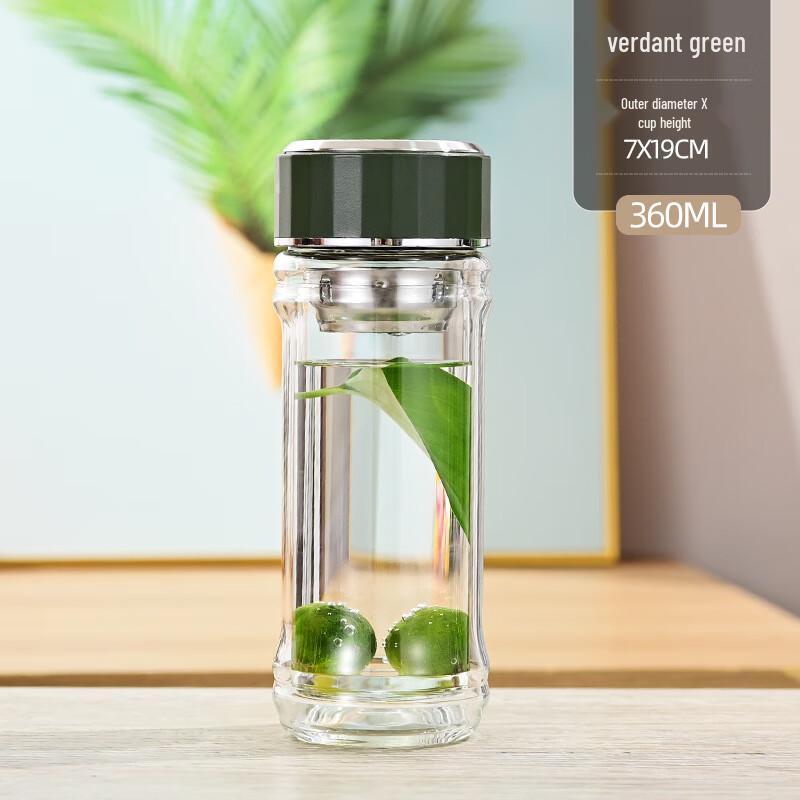 Bamboo Joint High Borosilicate Glass Cup