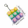 Funny Cat Paw Keychain 9 Keyboard Stress Relief Pendant Calm Decompression Keyring  Pass Time