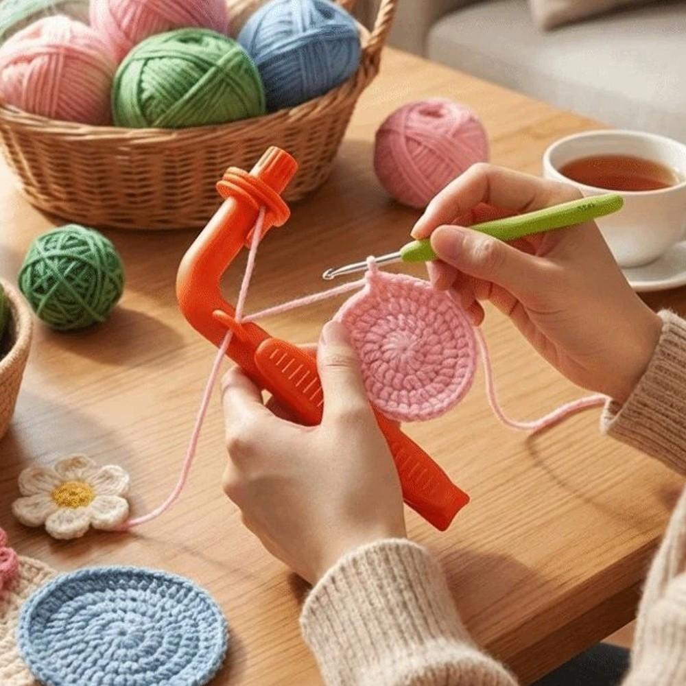 3-in-1 Crochet Crochet Holder Plastic Crochet Assistant Tool Hook Grip  DIY Craft Projects